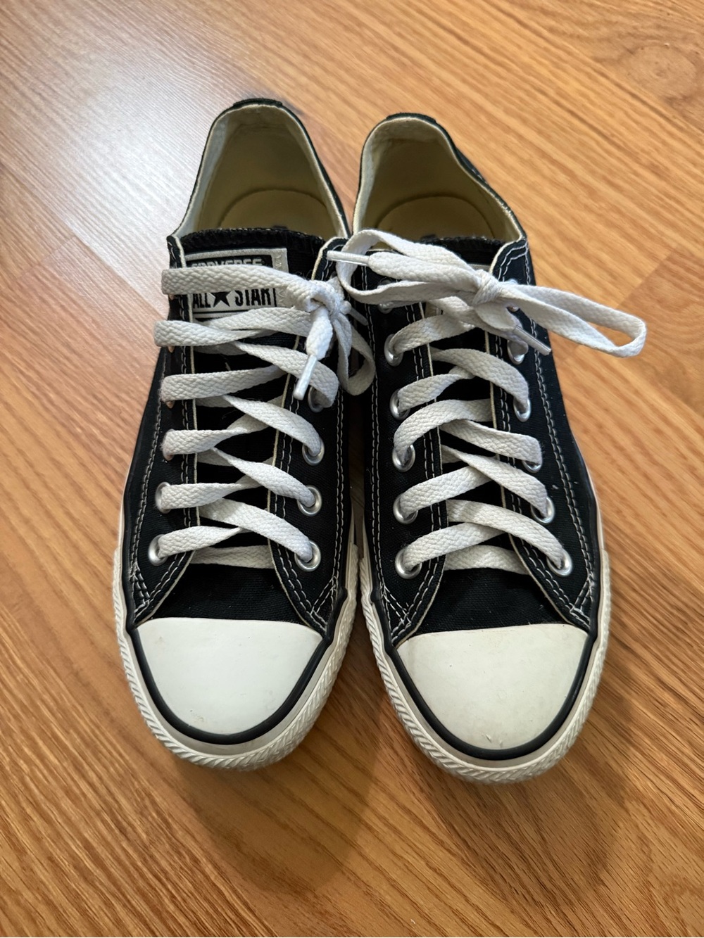 Converse Low Top Sneakers in Black and White